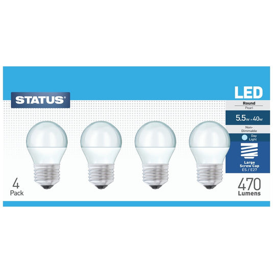 pack of 4 E27 LED Golf Light Bulbs