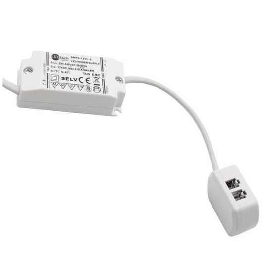 Power supply with 2-way distributor