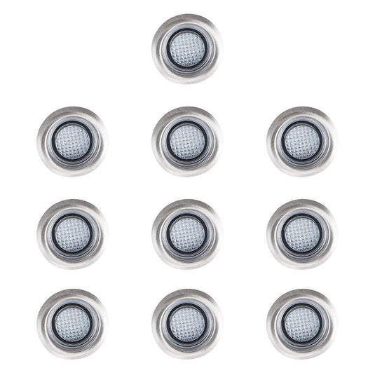 ten round decking lights