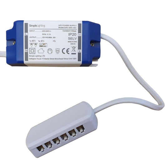 8w LED driver with 6-way distributor