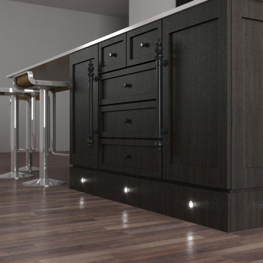 kickboard with plinth lights in natural white light