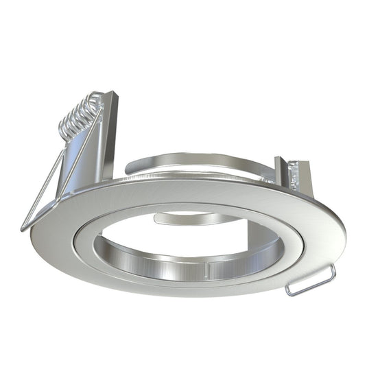 brushed chrome LED downlight bezel