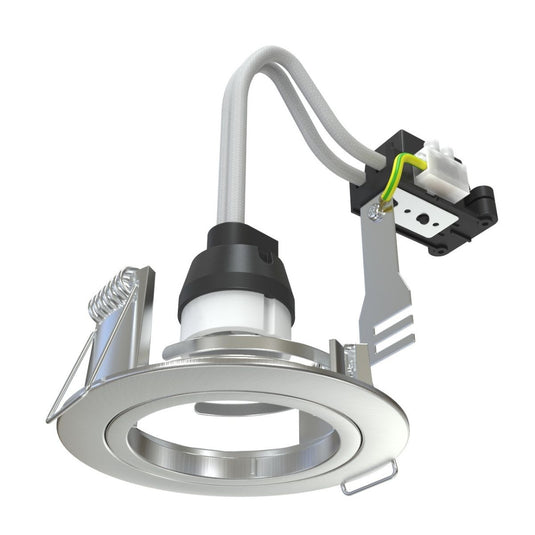 brushed chrome LED downlight