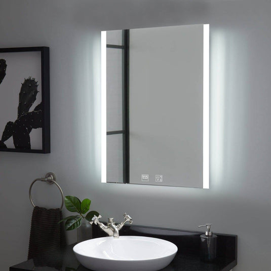 rectangle LED bathroom mirror