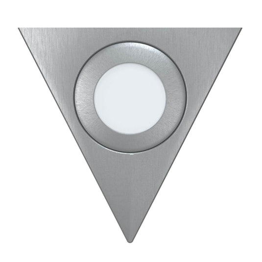 front of a triangle under cabinet light
