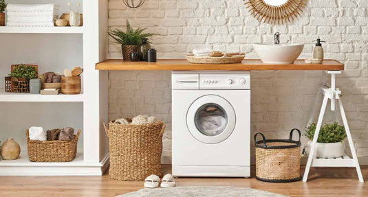 laundry room with washer