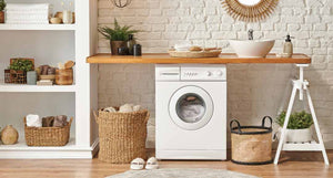 laundry room with washer