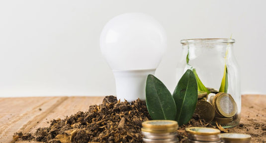 LED bulb with coin stacks