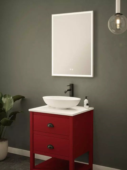 Colour Adjustable, LED Bathroom Mirror With Demister Pad powder room