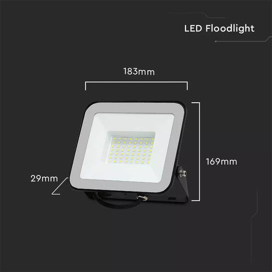 50w LED Flood Light dimensions