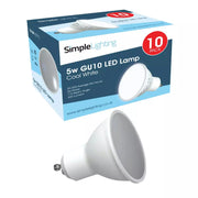 10 x 5w GU10 LED Bulbs