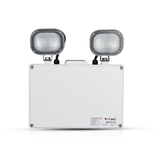 LED emergency twin spot, front