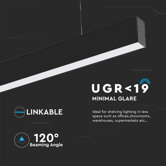 Technical details for the 40w linear pendant
