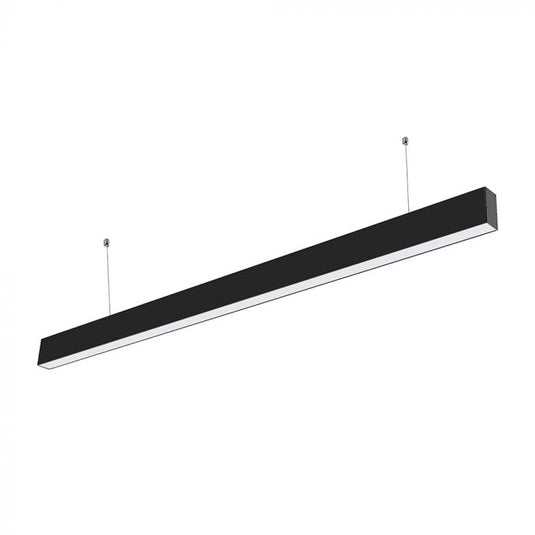 Black 1200mm LED linear pendant light