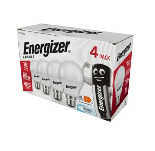 4 x Energizer, B22 Bayonet LED Bulbs