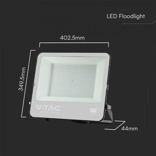 Cool White 6500K LED Flood Light dimensions