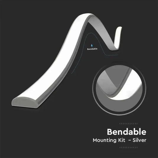 Bendable feature of the LED Aluminium Profile Mounting Kit