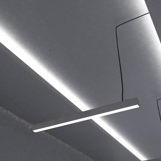4FT (120cm) LED Linear Light – White, Surface or Suspended Mount - Suspended Cool White