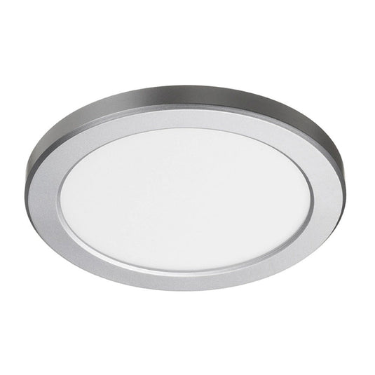 Discus downlight with the silver bezel