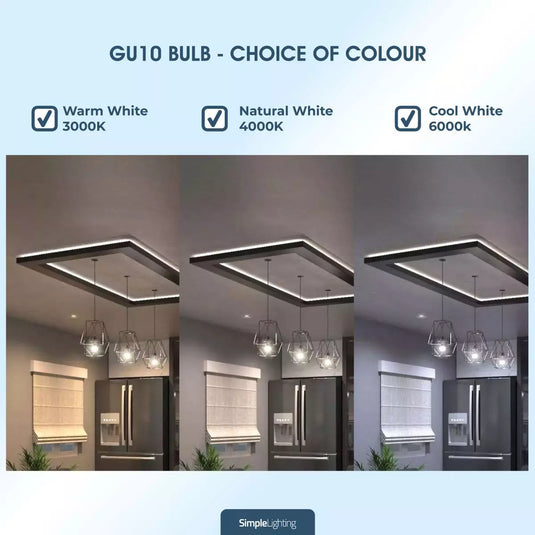Dimmable GU10 LED Bulb in various colour temperatures