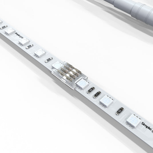 Inline connector for RGB strip