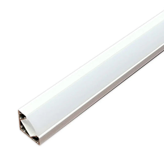 White Corner, Aluminium Profile With Frosted Cover side shot