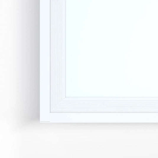 top of the edge of a 600x600mm surface-mounted LED panel