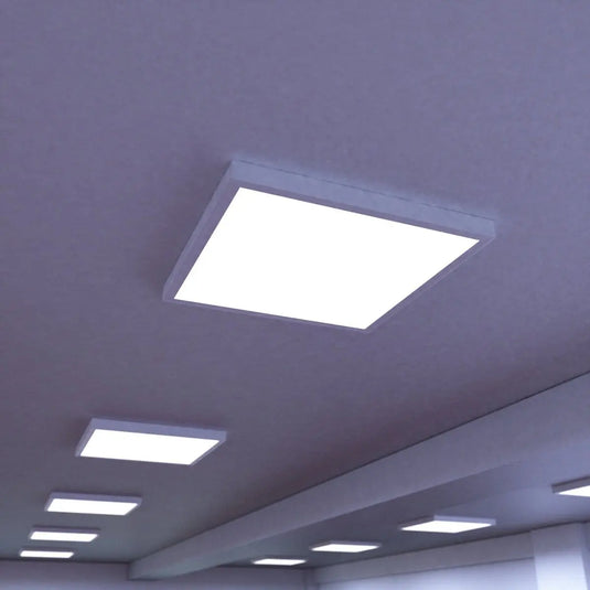 40w Surface Mounted LED Panel, Cool White mounted on the celing