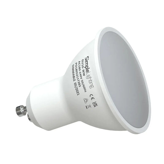 5w Dimmable GU10 LED Lamps right side view shot