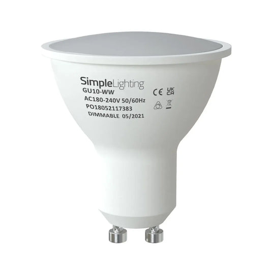 5w Dimmable GU10 LED Lamps upside down