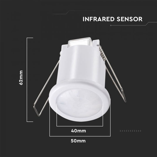Recessed PIR sensor with dimensions
