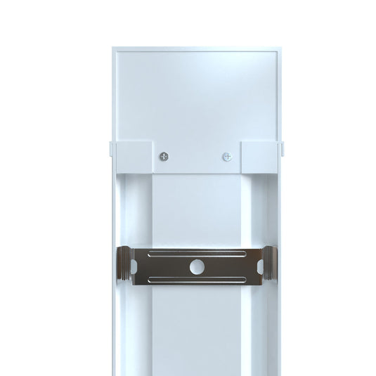 Back of the LED batten with its mounting bracket