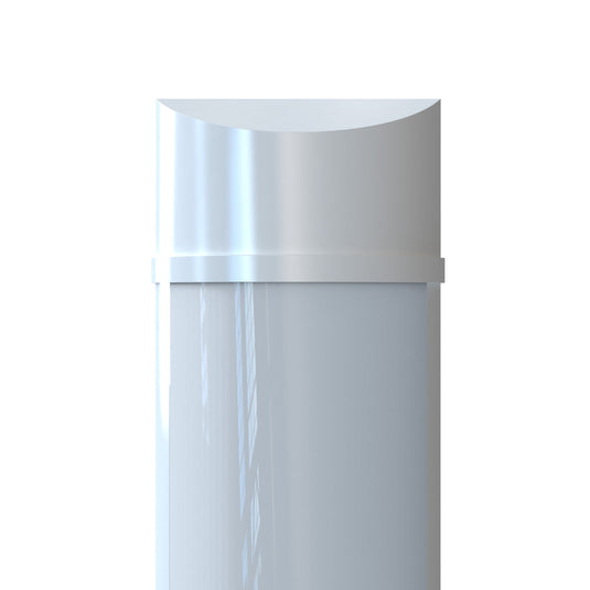 Close view of the batten end cap
