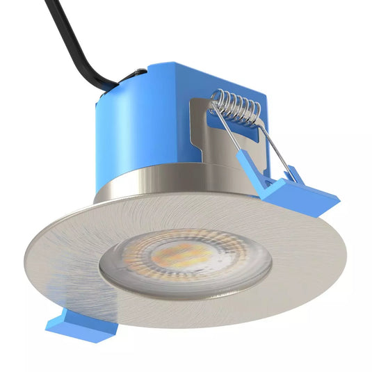 Fire Rated Downlight - Brushed Chrome