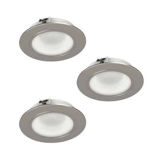 3 Pack, Recessed Mounted Under Cabinet Lights - Main Image
