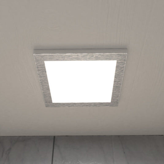 Close up of a cabinet light under a kitchen cabinet