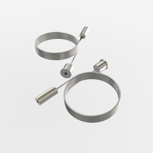 2FT (60cm) LED Linear Light – CCT Selectable, Surface or Suspended Mount, White Finish - Chain