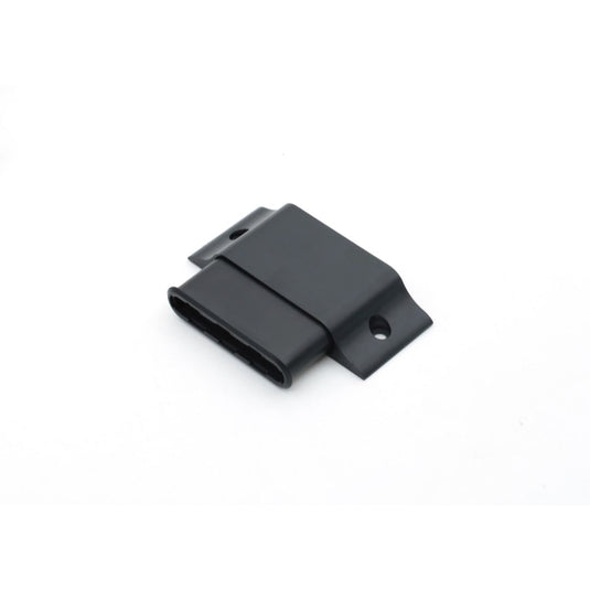 Sensor partly inserted into its mounting bracket