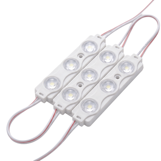 Three triple LED modules side by side