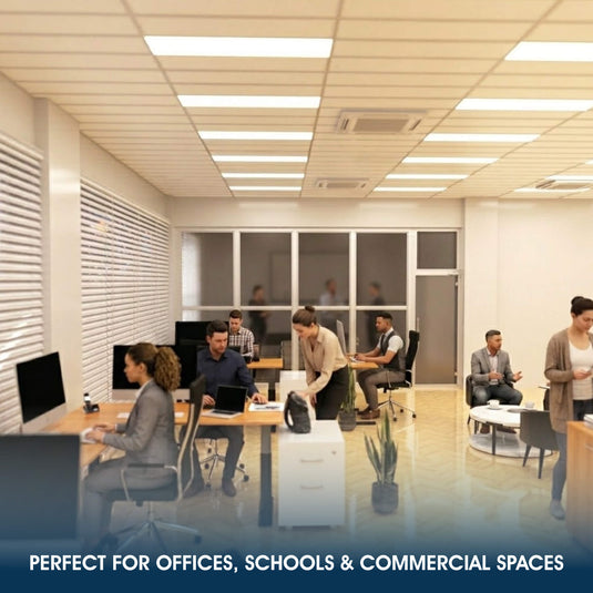 Infographic on offices, schools and commercial spaces