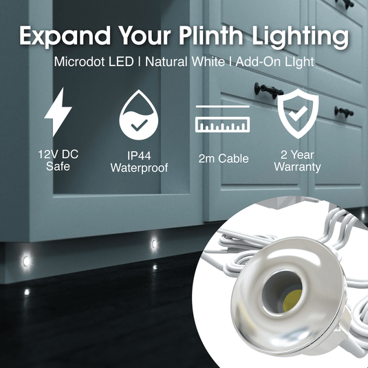 Infographic on expanding a plinth light kit