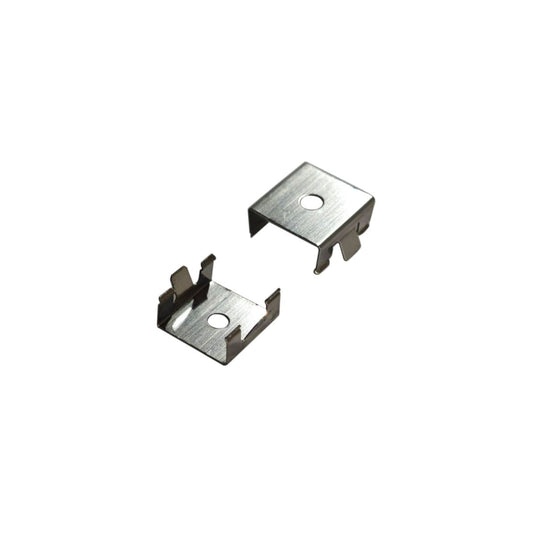 Mounting brackets for the recessed profile