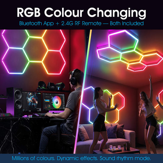Infographic on RGB colour changing