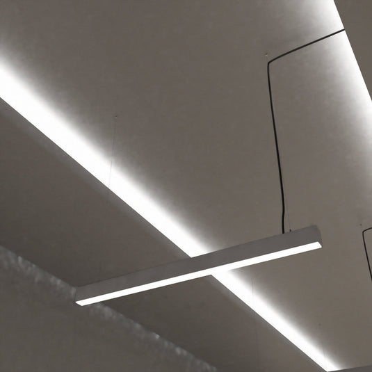 4FT (120cm) LED Linear Light – White, Surface or Suspended Mount - Suspended Natural White