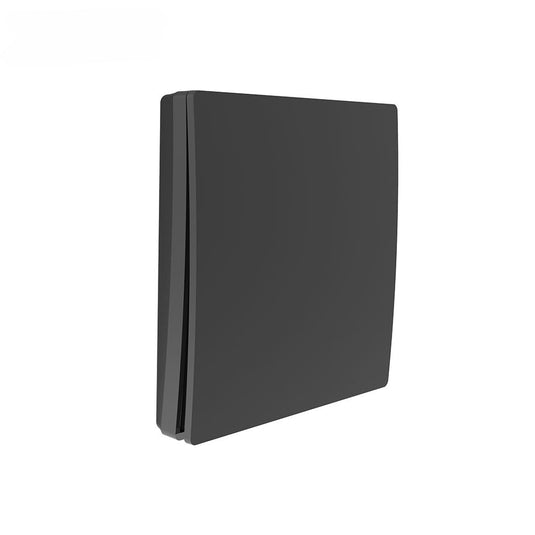 Black 1 gang wireless kinetic light switch
