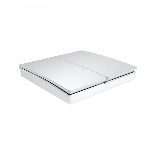 Silver 2 gang kinetic switch from an angle
