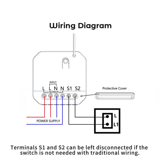 Wiring diagram for the kinetic switch receiver