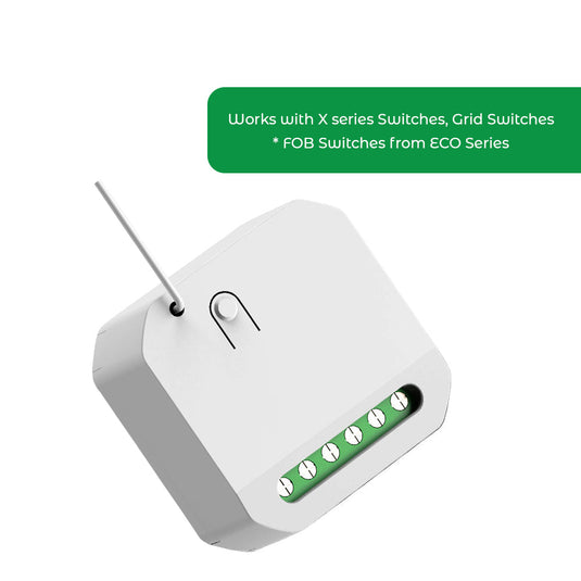 Receiver shown with compatible kinetic switches