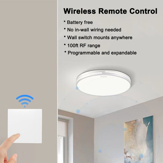 Kinetic switch sending a wireless signal to the receiver