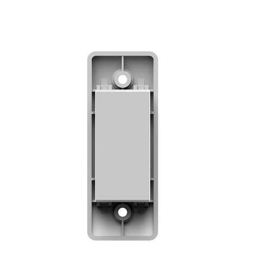 Polar white kinetic architrave switch, angle 1